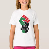 Vrije Palestijnse vlag eerst T-shirt (Voorkant)
