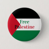 Vrije Palestijnse vlag Ronde Button 5,7 Cm (Voorkant)