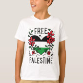 Vrije Palestijnse vlag T-shirt (Voorkant)