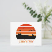 vrije palestijnse zonsondergang briefkaart (Staand voorkant)
