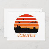 vrije palestijnse zonsondergang briefkaart (Voorkant / Achterkant)