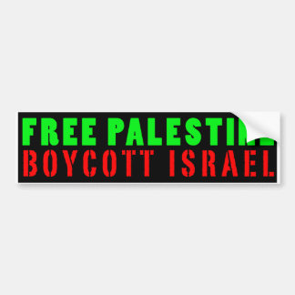 VRIJE PALESTINA BOYCOT ISRAËL - Bumpersticker