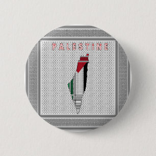 Vrije Palestina knop - Palestijnse Speld Knop Ronde Button 5,7 Cm