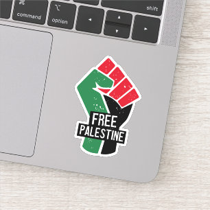 Vrije Palestina vuist Sticker