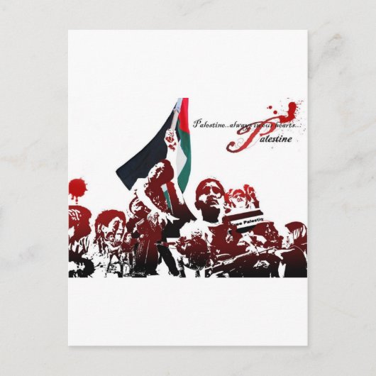 VRIJE PALESTINE BRIEFKAART (Voorkant)
