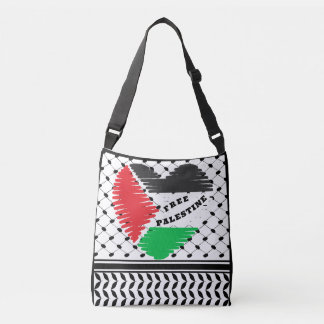 VRIJE PALESTINE CROSSBODY TAS