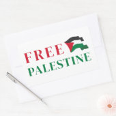 vrije palestine Rechthoekige Sticker (Envelop)