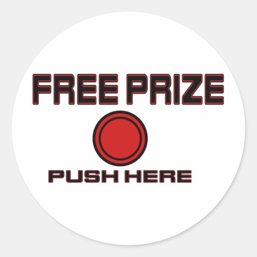 Vrije prijs ronde sticker (Voorkant)