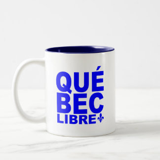 Vrije Quebec. Tweekleurige Koffiemok