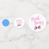 Vrije rijen of roze bogen Genderpartij Confetti (Achterkanten)