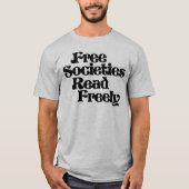 Vrije samenlevingen lezen vrij t-shirt (Voorkant)