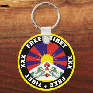 Vrije Sleutelhanger Tibet en Tibetaanse vlag
