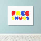 VRIJE SNUGS CANVAS AFDRUK (Insitu (Houten vloer))