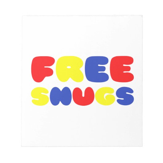 VRIJE SNUGS NOTITIEBLOK (Voorkant)