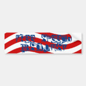 VRIJE SPEECH ABSOLUTIST-democratisch VS CENSORSCHA Bumpersticker (Voorkant)
