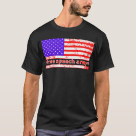 VRIJE SPEECH ARMY , noodgedwongen , amerikaanse vl T-shirt
