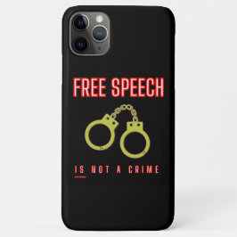 "VRIJE SPEECH IS GEEN CRITERIUM" iPhone 11 PRO MAX HOESJE
