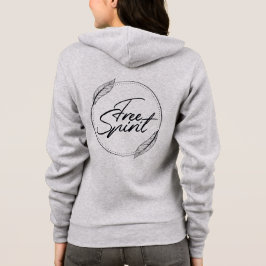 Vrije Spirit Yoga Quote met veren Hoodie