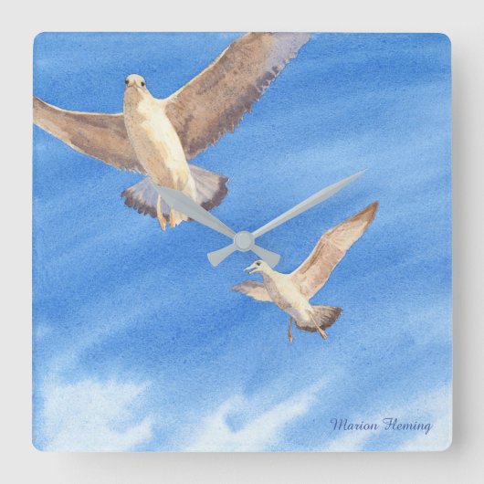 Vrije spirits! vierkante klok (Voorkant)