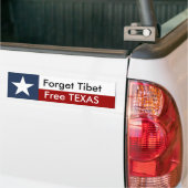 Vrije TEXAS Bumpersticker (Op Truck)