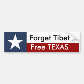 Vrije TEXAS Bumpersticker
