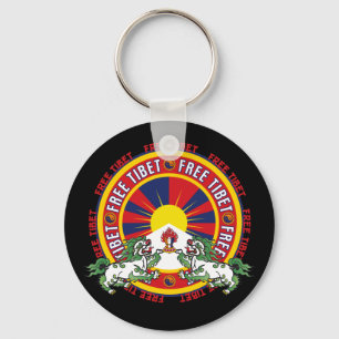 Vrije Tibet Logo Sleutelhanger