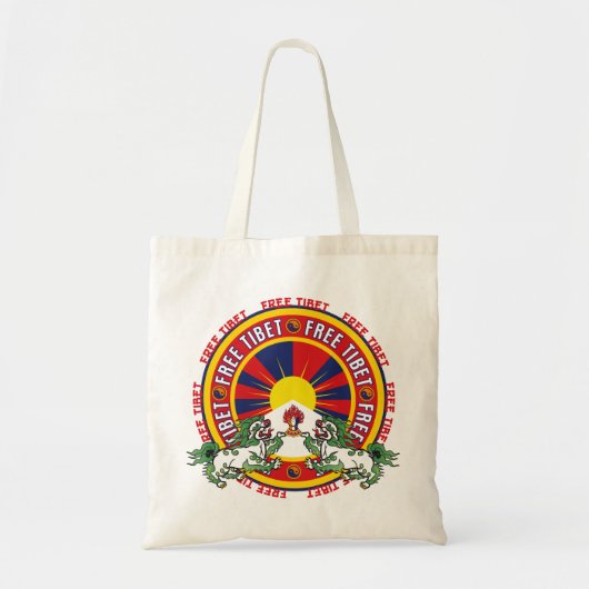 Vrije Tibet Logo Tote Bag (Voorkant)