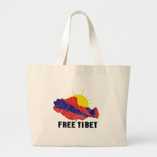 VRIJE TIBET / TIBETAN VRIJHEID GROTE TOTE BAG