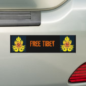 Vrije Tibetaanse Bumpersticker (Op auto)