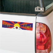 Vrije Tibetaanse Bumpersticker (Op Truck)