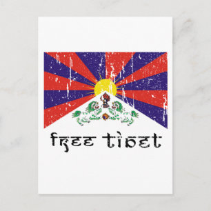 Vrije Tibetaanse cadeaus Briefkaart