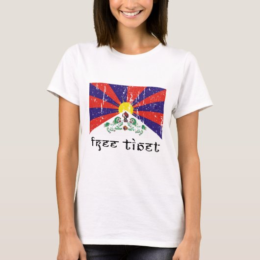 Vrije Tibetaanse cadeaus T-shirt (Voorkant)