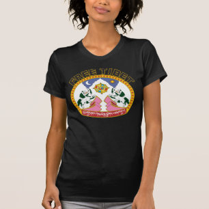 Vrije Tibetaanse vlag Logo T-shirt