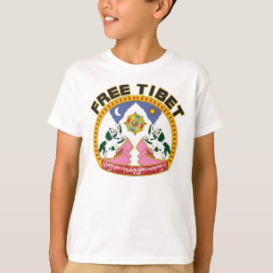 Vrije Tibetaanse vlag Logo T-shirt