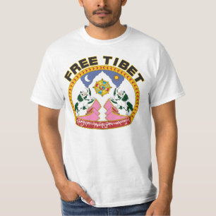 Vrije Tibetaanse vlag Logo T-shirt