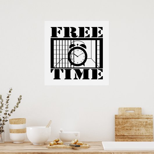 Vrije tijd poster (Keuken)