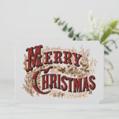 Vrije uitnodiging voor kerstfeestdagen (Staand voorkant)