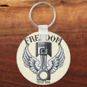 vrije vleugels  motorfiets sleutelhanger (Voorkant)