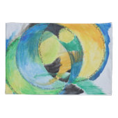 Vrije vorm Abstract van de veren Kussensloop (Achterkant-Links)