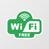 Vrije Wi-Fi Raamsticker (Vel)