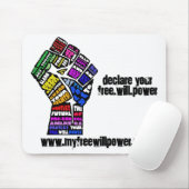 vrije wil: mousepad muismat (Met muis)