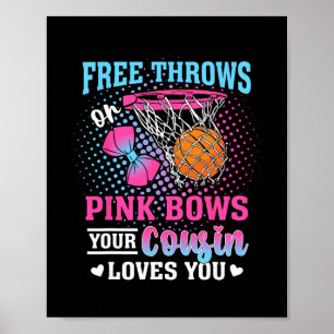 Vrije worpen of roze strikken je neef houdt van je poster