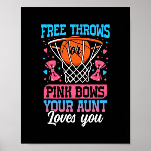 Vrije worpen of roze strikken je tante houdt van j poster