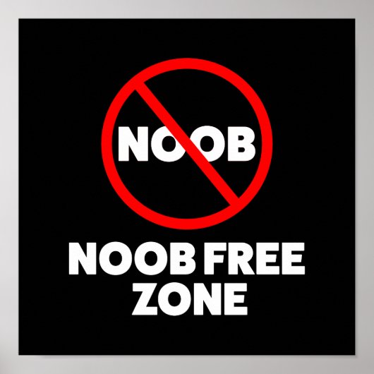 Vrije zone Noob Poster (Voorkant)