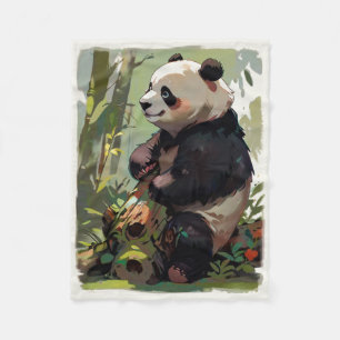 Vrijetijdsbeer - Panda Beer Fleece Deken