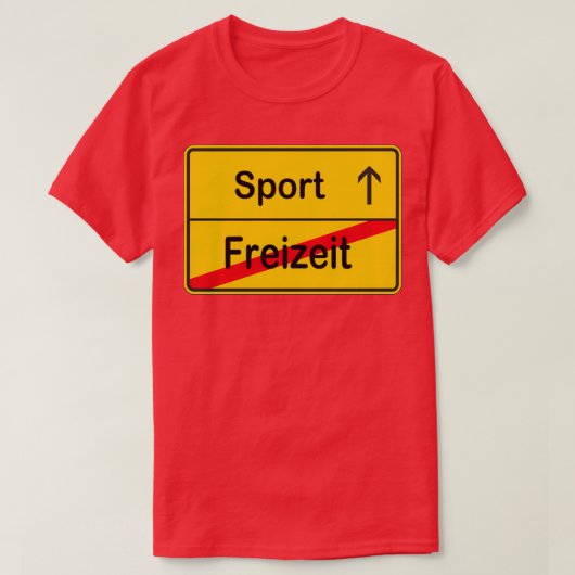 Vrijetijdssport T-shirt (Design voorkant)