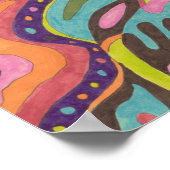 "Vrijgave" Oorspronkelijk Abstract Poster (Hoek)