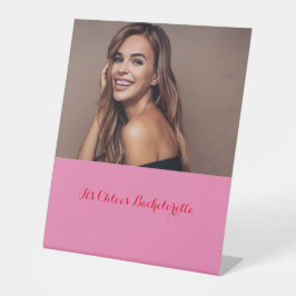 vrijgezellenbord reclamebord met voetstuk