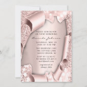 Vrijgezellenfeest 16e Roos 3D Glitter UNIQUE Kaart (Voorkant)