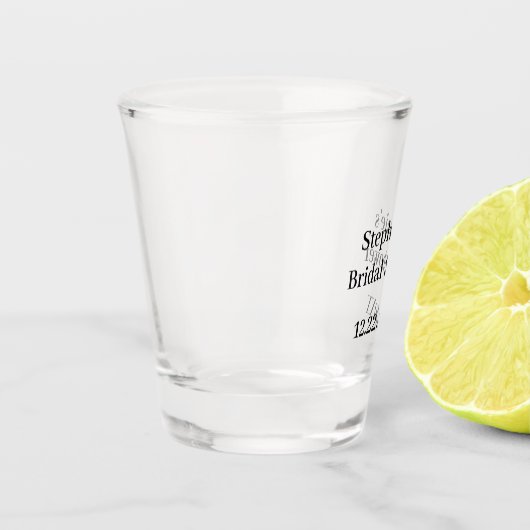 Vrijgezellenfeest Aangepaste Naam Trouwcadeau Part Shot Glas (Links)